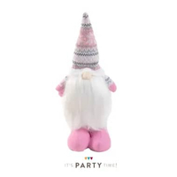 Pink and White Santa / Boneka Elf Nordic Pink Putih 4 Ukuran / Dekorasi Natal / Ornament Natal L Whi