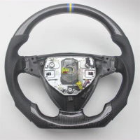 Replacement Real Carbon Fiber Steering Wheel with Leather for SAAB 93 95 9-3 9-5