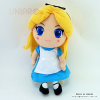 【UNIPRO】 晶漾 大眼 愛麗絲 公主 36公分 絨毛玩偶 娃娃 布偶 迪士尼正版授權 Alice