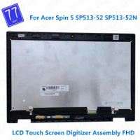 Original 13.3 inch Laptop LCD Screen Display Touch Glass Digitizer Assembly For Acer Spin 5 SP513-52 SP513-52N N17W2