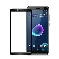 Xmart for  HTC Desire12  超透滿版 2.5D 鋼化玻璃貼-黑