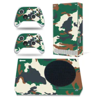 Camouflage Design For Xbox Series S Skin Sticker Cover For Xbox series s Console and 2 Controllers