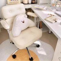 Swivel Vanity Office Chair Ergonomic Design Lounge Armchair Computer Chair Modern Makeup Sillas De Oficina Library Furniture