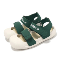 【NEW BALANCE】涼鞋 809 Sandal V3 小童 綠 白 小朋友 魔鬼氈 護趾 涼拖鞋 NB(SIA809T3-M)