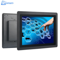 17" 15.6 19" 15 Inch Capacitive Industrial Touch Led Monitor With VGA HDMI USB Port Pure Flat Design IP65 Frame For Monitor PC