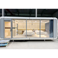 Cabin Space Capsule Shipping Extendable Container House With Bathroom Office Pod Apple Cabin