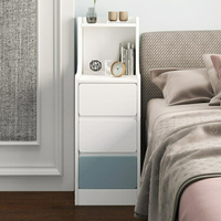 床頭櫃 床頭櫃簡約現代迷你小型超窄款置物架簡易小櫃子臥室床邊櫃長條櫃