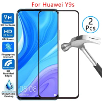 9d screen protector tempered glass case for huawei y9s cover on huaweiy9s y 9s y9 s ys9 9ys s9y protective phone coque bag honor