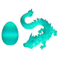3D Printed Dragon Egg Mystery Crystal Dragon Egg Fidget Toys Surprise Articulated Crystal Dragon Eggs With Dragon Inside 1Set
