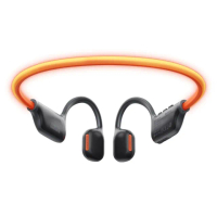【HAKII 哈氪】HAKII LIGHT後掛無線MP3耳機(小米有品 藍牙耳機 掛脖 運動耳機 LED燈條 防水)