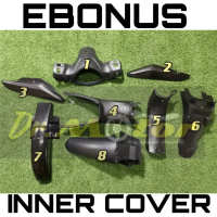 SYM EBONUS E BONUS Cover Inner Set KAVER HITAM CAVER Coverset cover meter centre rear fender magat s