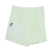 【PUMA】休閒短褲 抗UV 涼感 女款 流行系列大都會UV褲裙 綠色(62837835)