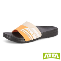 ATTA 運動風圖紋室外拖鞋-米橘