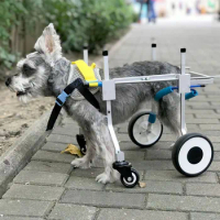 Bracket Support Auxiliary Rehabilitation Dog Wheelchair 4 Wheels Wheelchairs Dogs For Back Legs