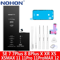 NOHON High Capacity Battery For Apple iPhone 11 Pro MAX XS 12 XR X 8 Plus 7 SE2 Lithium Polymer Bateria 11Pro 8Plus 7Plus 12Pro