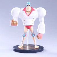 Anime One Piece Franky White Suit Ver. PVC Action Figure Collectible Model Kids Toys Doll Gifts 19cm