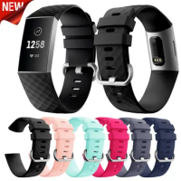 Watch Band For Fitbit Charge 3 Outdoor Sport Soft Silicone Replacement Band For Fitbit Charge 3 Wristband Bracelet Watch Strap