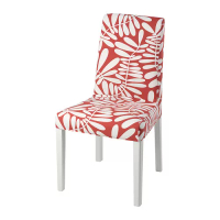 BERGMUND 椅套, 紅色/白色