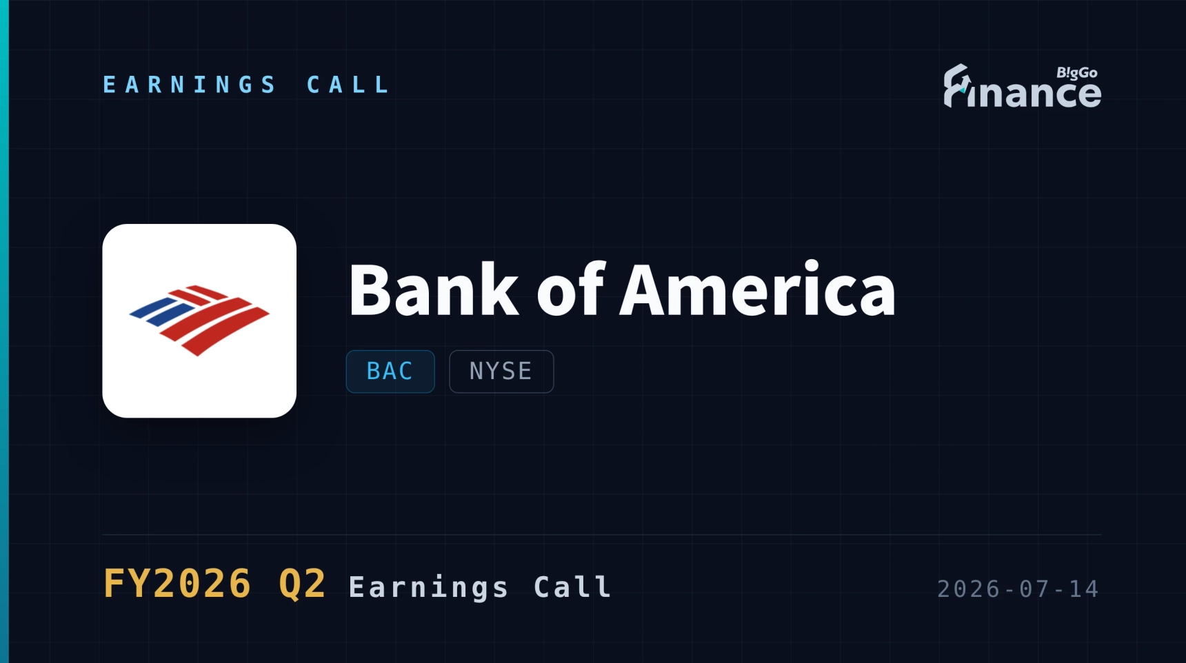 [Bank of America Q2 2026 Earnings Call] Bank of America Earnings Surge 27% to $9.1 Billion; Equities Trading Revenue Jumps 70%, Full-Year Guidance Lifted