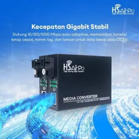 HSAIRPO CM1000 1 FO 1 LAN MEDIA CONVERTER FIBER OPTIK GIGABIT 1FO 1LAN