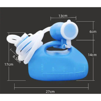 HEROX 2000ML 4PCS FULL SET 2 Way Large Capacity Tube Urinal with Hose Bedpan Male Urine Bottle with 