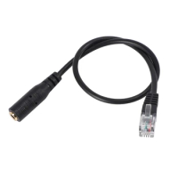 3.5mm Plug to RJ9 for Headset to for Office Phone Adapter Cable