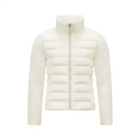 Moncler Kids Girls Padded Wool Zip-Up Cardigan White 10A White