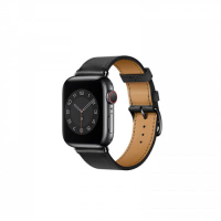 WIWU Attelage 皮革錶帶 38 40 41 cm (適用於apple watch 3/4/5/6/7) - 黑色 1pc