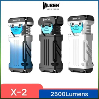 WUBEN X-2 Type-C Rechargeable Ultra-Compact Flashlight 2500Lumens 6 Lighting Modes Troch Light