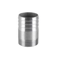73mm Hose Barb Tail To 2+1/2" Inch BSP Male Thread Connector Joint Pipe Fitting SS 304 Stainless Steel Coupler Adapter