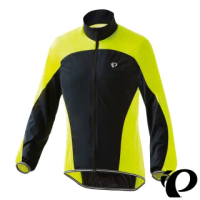 【PEARL iZUMi】出清優惠|2300-4 16 輕量口袋型風衣 黃黑(防風/收納/輕量/防潑水/運動/慢跑/自行車)