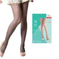 【M＆M日本職人】日本製 爽膚機能絲襪 無壓力設計 清新舒爽(機能襪 美腿 透膚 腳尖透明 耐久)