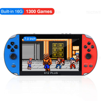 X7X12 Plus R เครื่องเล่นเกมมือถือในตัว10000เกมอาเขตเกมคอนโซลแบบพกพา Audio Video Game Console AV Outp