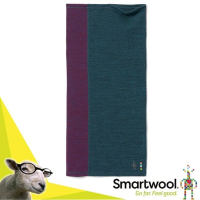 【SmartWool】Thermal 美麗諾羊毛撞色長頸套.頭巾.圍巾.圍脖_SW016768-G75 霧幕光藍