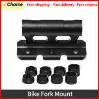 Car Roof Rack Carriers Bike Fork Mount Quick Release Thru Axle Carriers Front Fork Block for 5x100mm 12x100mm 15x100mm 15x110mm