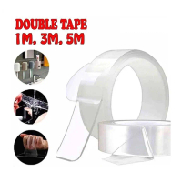 Double Tape 1M 3M 5M Selotip Bening / Double Tape Selotip Isolasi - 1 METER