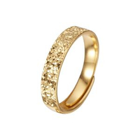 時尚時尚爆款S999足銀超閃碎冰冰男女情侶戒指新款錘紋開口戒指