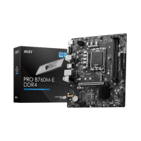 【MSI 微星】PRO B760M-E DDR4 主機板+微星 HERALD-BE NCM865 WI-FI7 無線擴充網卡