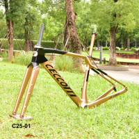 Gravel Bicycle 700*47C Full Carbon Bike Gravel Frame Full Hidden Cable T1000 Carbon Bicycle Cyclocross Frame Road Bike