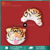 Tiger Refrigerator Sticker Small For Children Baby Stereoscopic Cute Funny Creative Refrigerator Decoration Tools Cartoon