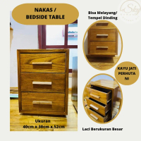 MEJA NAKAS GANTUNG TEMPEL DINDING | MJA SAMPING KASUR GANTUNG | BEDSIDE TABLE | MEJA SAMPING | LACI