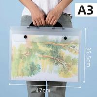 繪畫夾畫冊 畫冊夾 兒童繪畫作品收納手提袋A3A2A1畫冊海報夾4K8K畫畫紙資料收藏袋【HH16849】