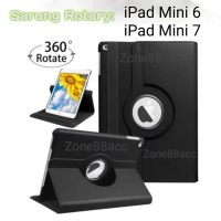 Sarung Rotary for Ipad Mini 6 / 7 8.3\ inch 2021 2024 Leather Flip cover / Case for ipad mini 6 / Ca