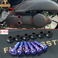 FLAWLESSTI Gr5 Titanium Bolt Engine Gear Oil Rear shock Swingarm Exhaust Pipe Axle Bolt Nut For Yamaha Aerox V1 V2 155