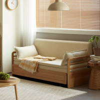 橙家居·家具 艾米蘭系列1.2米實木軟包沙發床 MLB-G6061(售完採預購 沙發床 實木沙發 木框沙發)