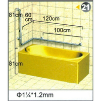 不銹鋼安全扶手-21 (1.2＂*1.2mm)81cm*60cm*120cm扶手欄杆 衛浴設備 運費另問