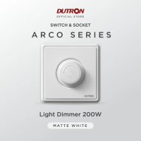 DUTRON ARCO Series White Saklar Lampu Dimmer / Dimmer Lampu / Saklar Peredup Lampu