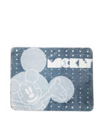 พรมเช็ดเท้า Microfiber Mickey Icon ขนาด 50x70 ซม. สีเทาเข้ม