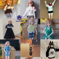 1/12 Scale Female Anime Mobile Suit Girl School Uniform Set Hollow Mesh Dress Knitted Hoodie Clothes For 6" Action Figures Body