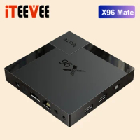 1PC X96 Mate Android 10.0 Smart TV BOX 32GB/64GB 4K 1080p Youtube Media Player Set Box PK X96Q T95 H96 MAX 2.4G-5G WIFITV BOX